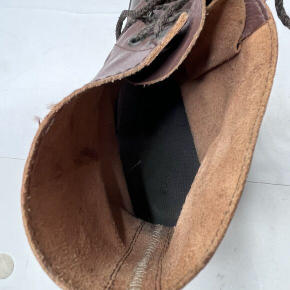 Vintage Greb Canadian Made Brown Leather Duck Work Boots Mens Size 8 - Picture 10 of 12